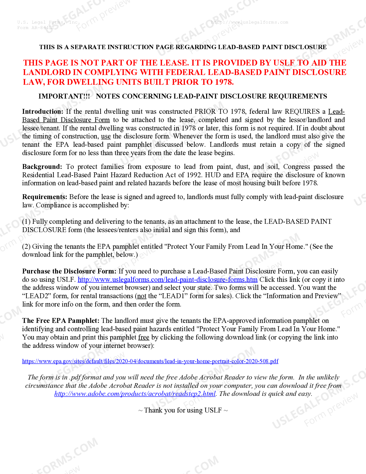 Arkansas Lease Exemption Form US Legal Forms