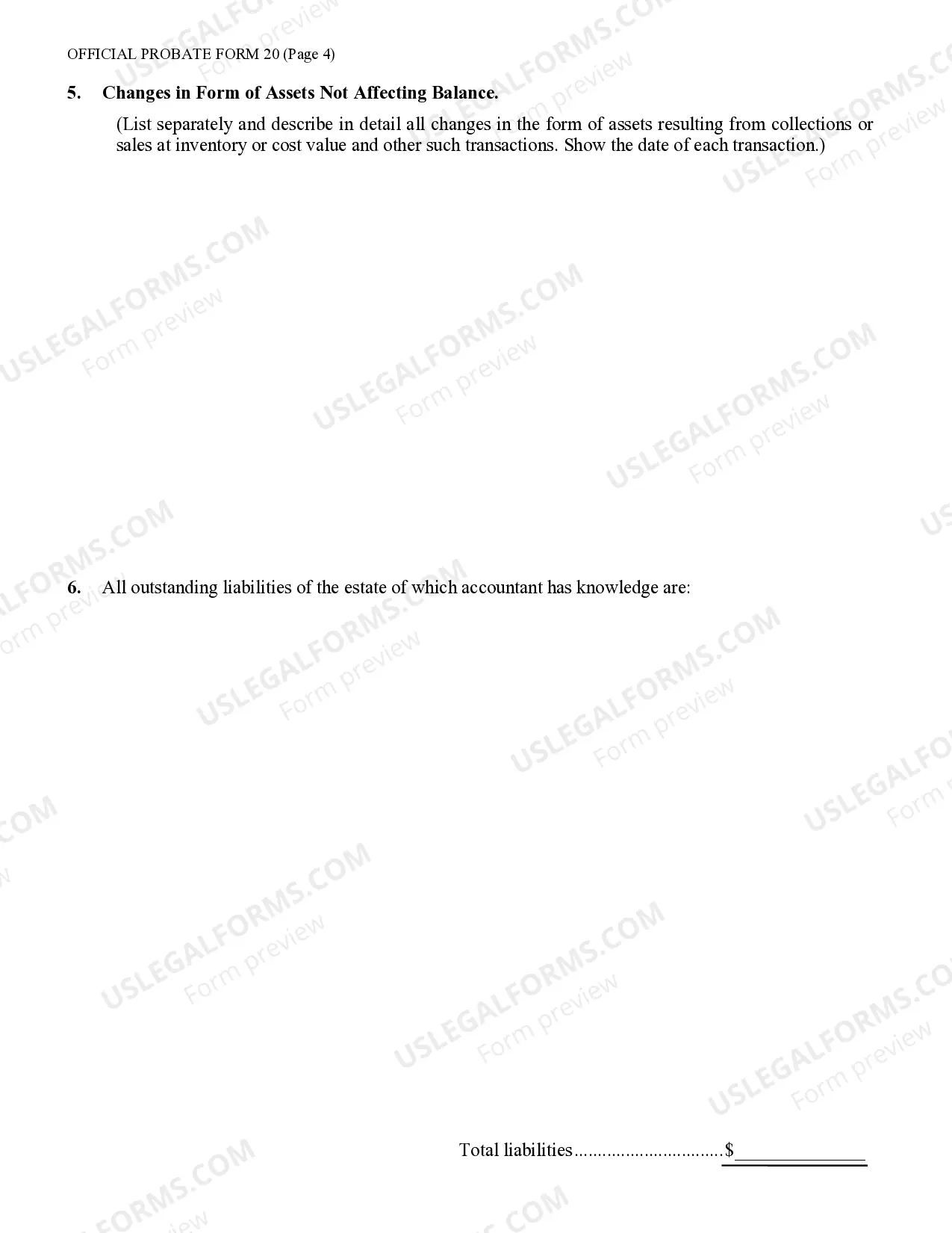 Preview Accounting by Personal Representative of Estate