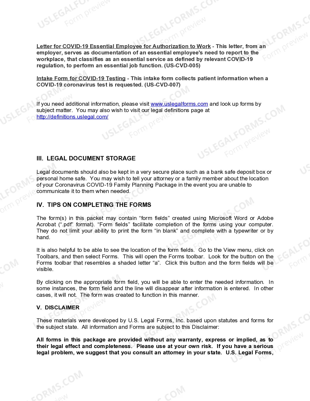 Preview Arkansas Coronavirus COVID-19 Family Planning Package