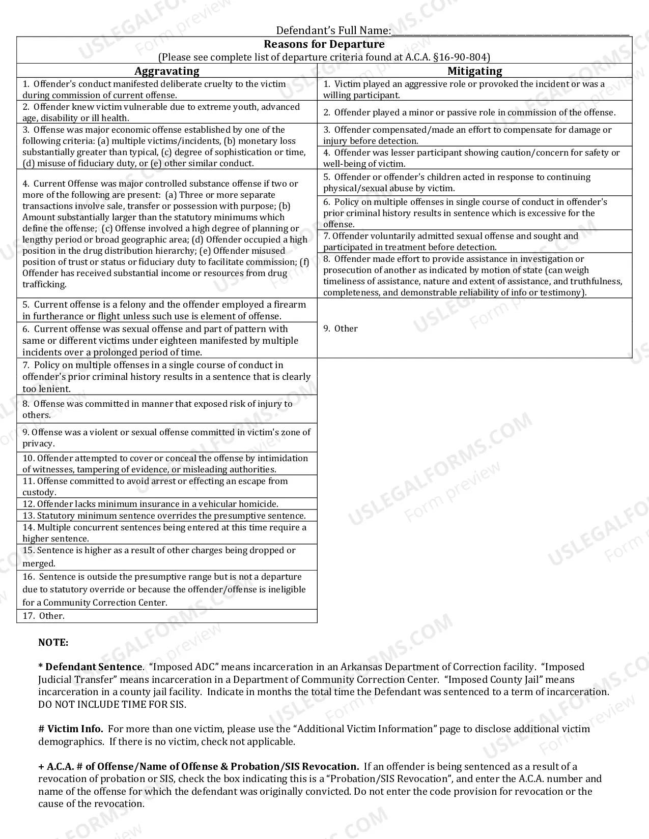Preview Judgment and Commitment Order