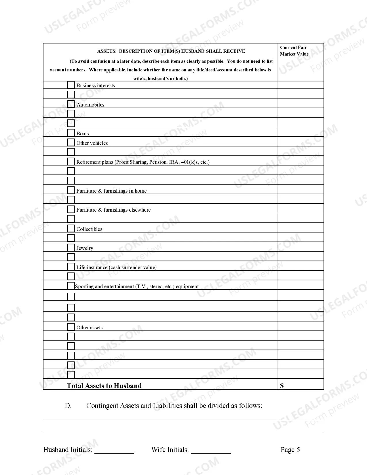 Preview Marital Legal Separation and Property Settlement Agreement Minor Children Parties May have Joint Property or Debts effective Immediately