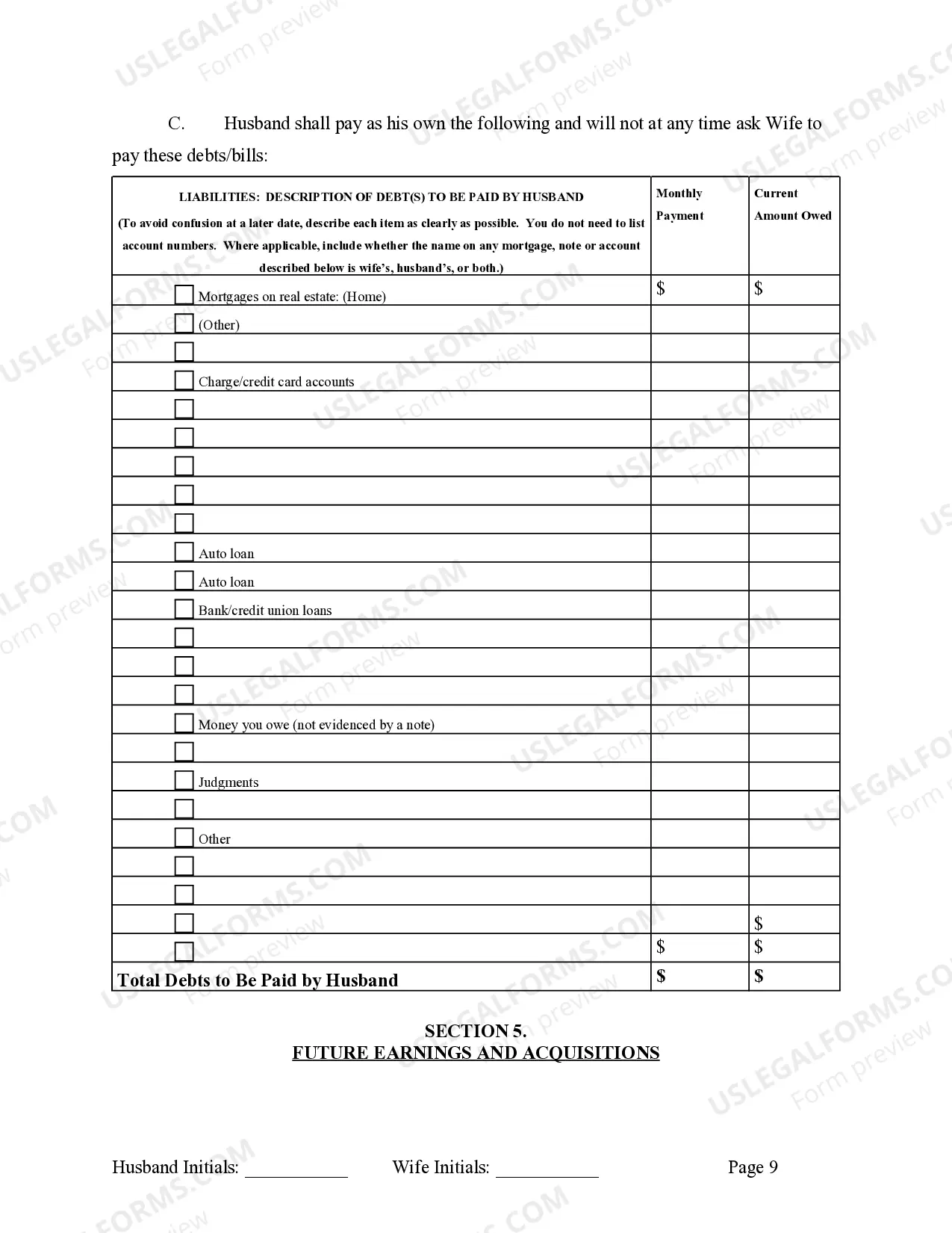Preview Legal Separation and Property Settlement Agreement with Adult Children - Marital - Parties May have Joint Property or Debts - Effective Immediately
