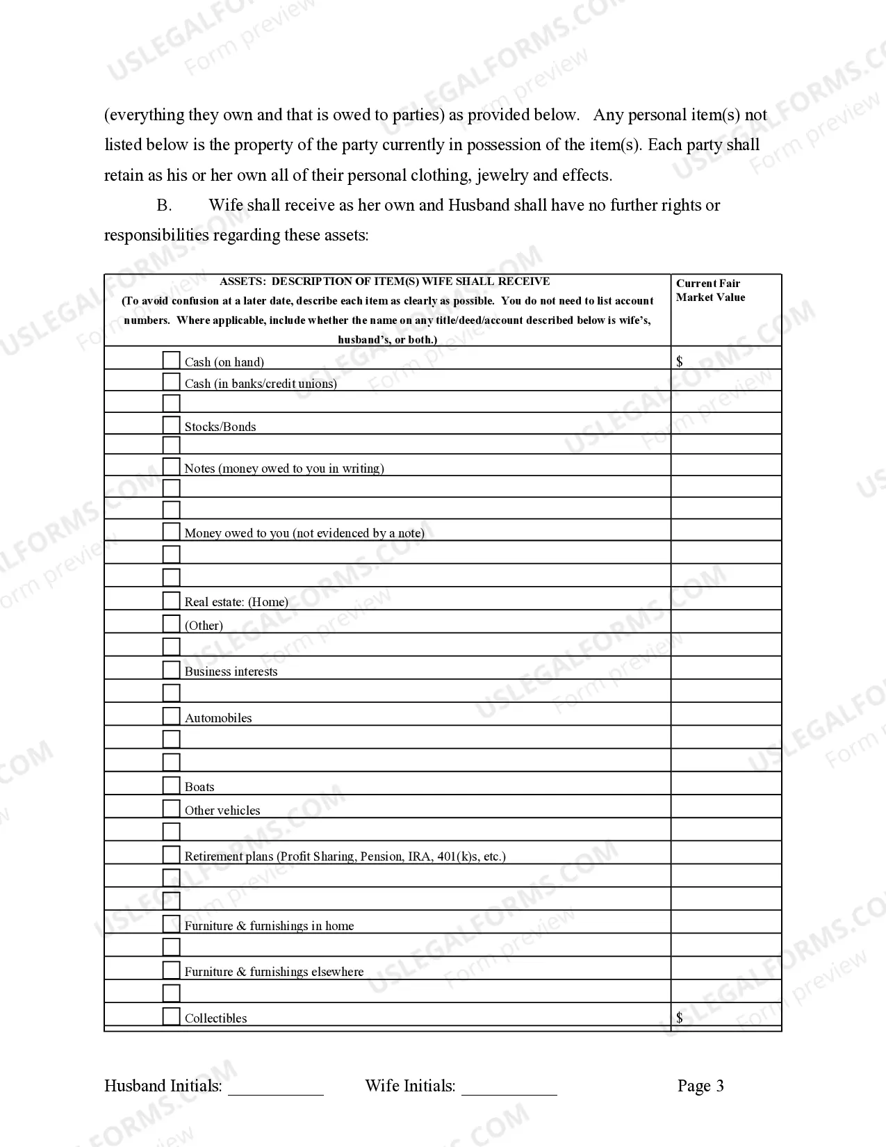 Preview Legal Separation and Property Settlement Agreement with Adult Children - Marital - Parties May have Joint Property or Debts - Effective Immediately