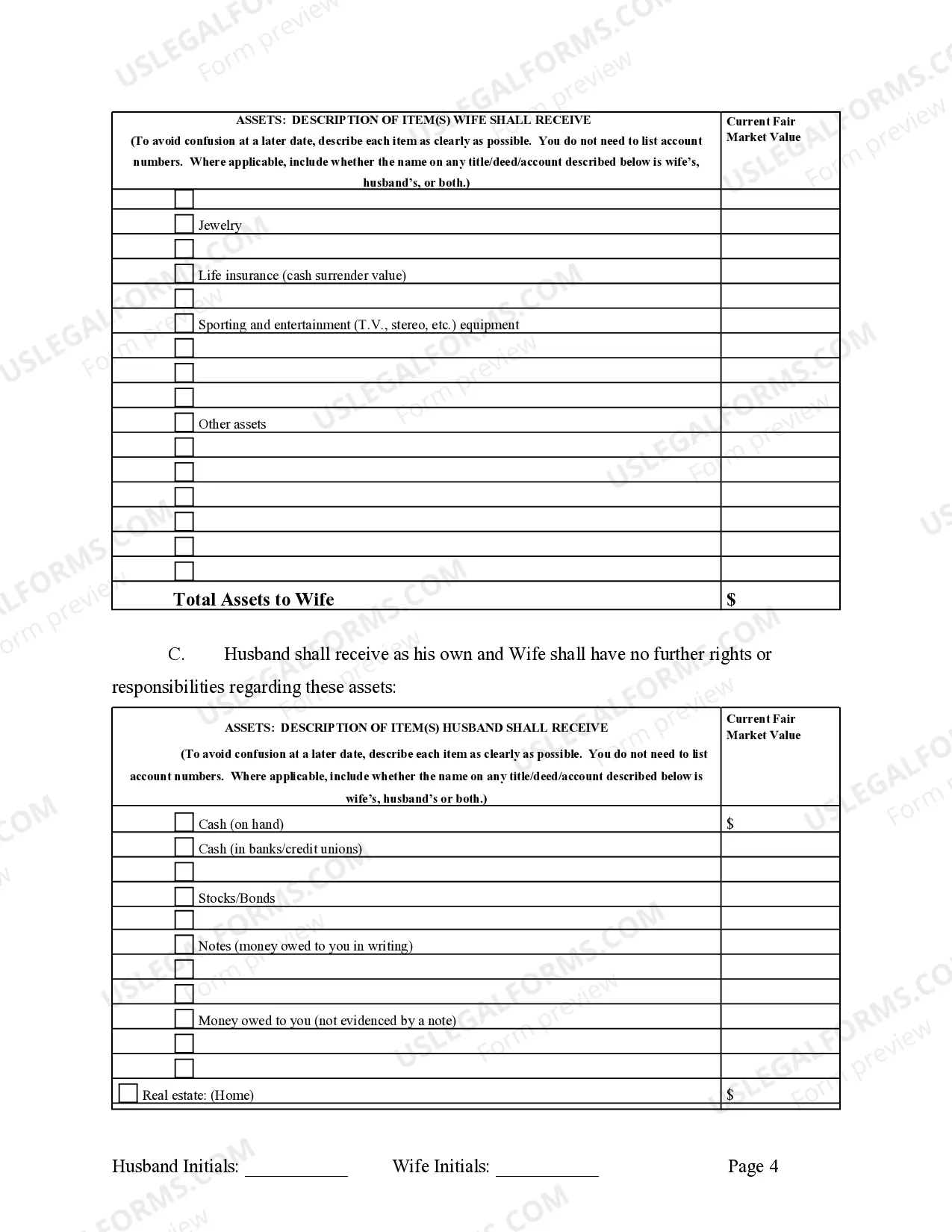 Preview Legal Separation and Property Settlement Agreement with Adult Children - Marital - Parties May have Joint Property or Debts - Effective Immediately
