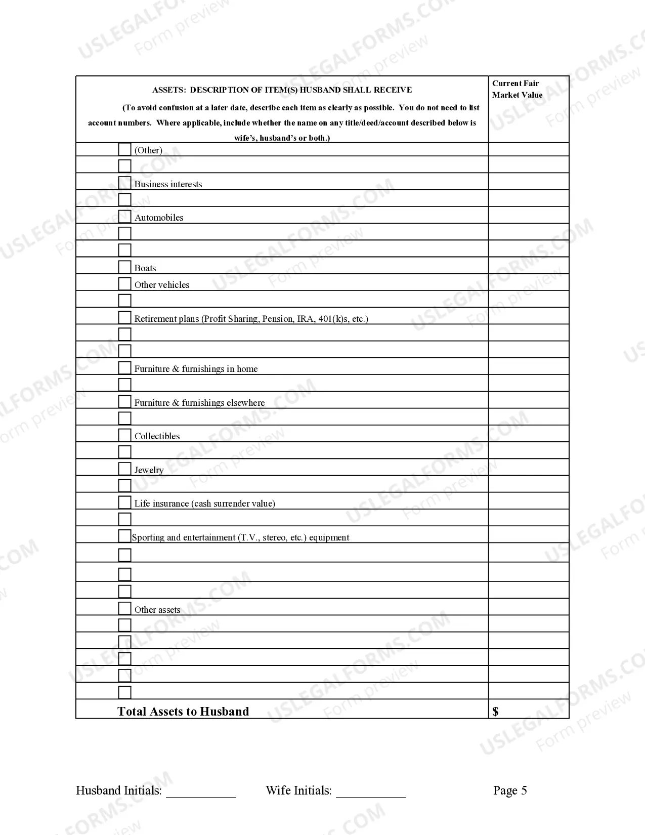 Preview Legal Separation and Property Settlement Agreement with Adult Children - Marital - Parties May have Joint Property or Debts - Effective Immediately
