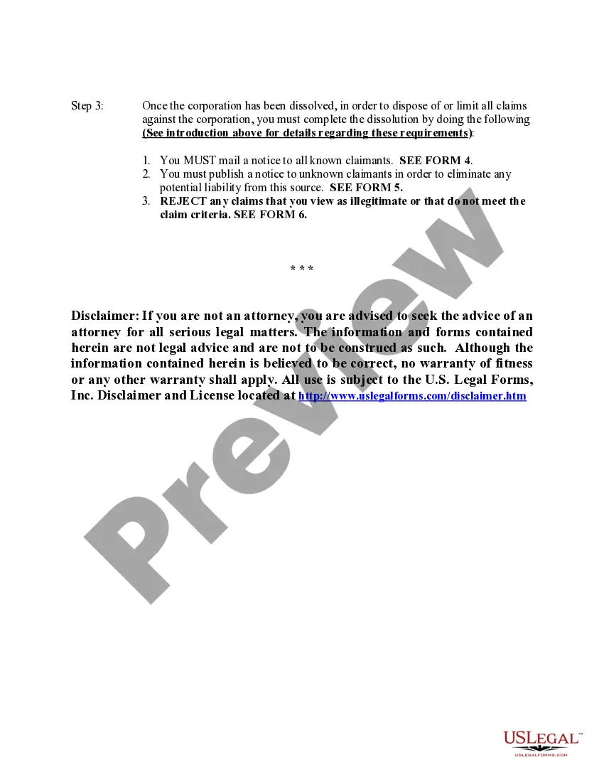 Preview Arkansas Dissolution Package to Dissolve Corporation