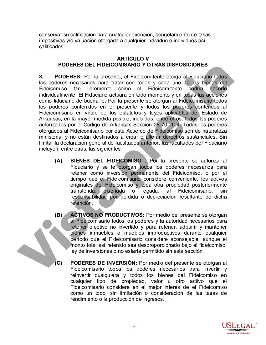 Preview Fideicomiso en vida para esposo y esposa sin hijos