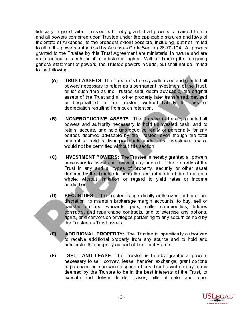 Preview Living Trust for Individual, Who is Single, Divorced or Widow or Widower with Children