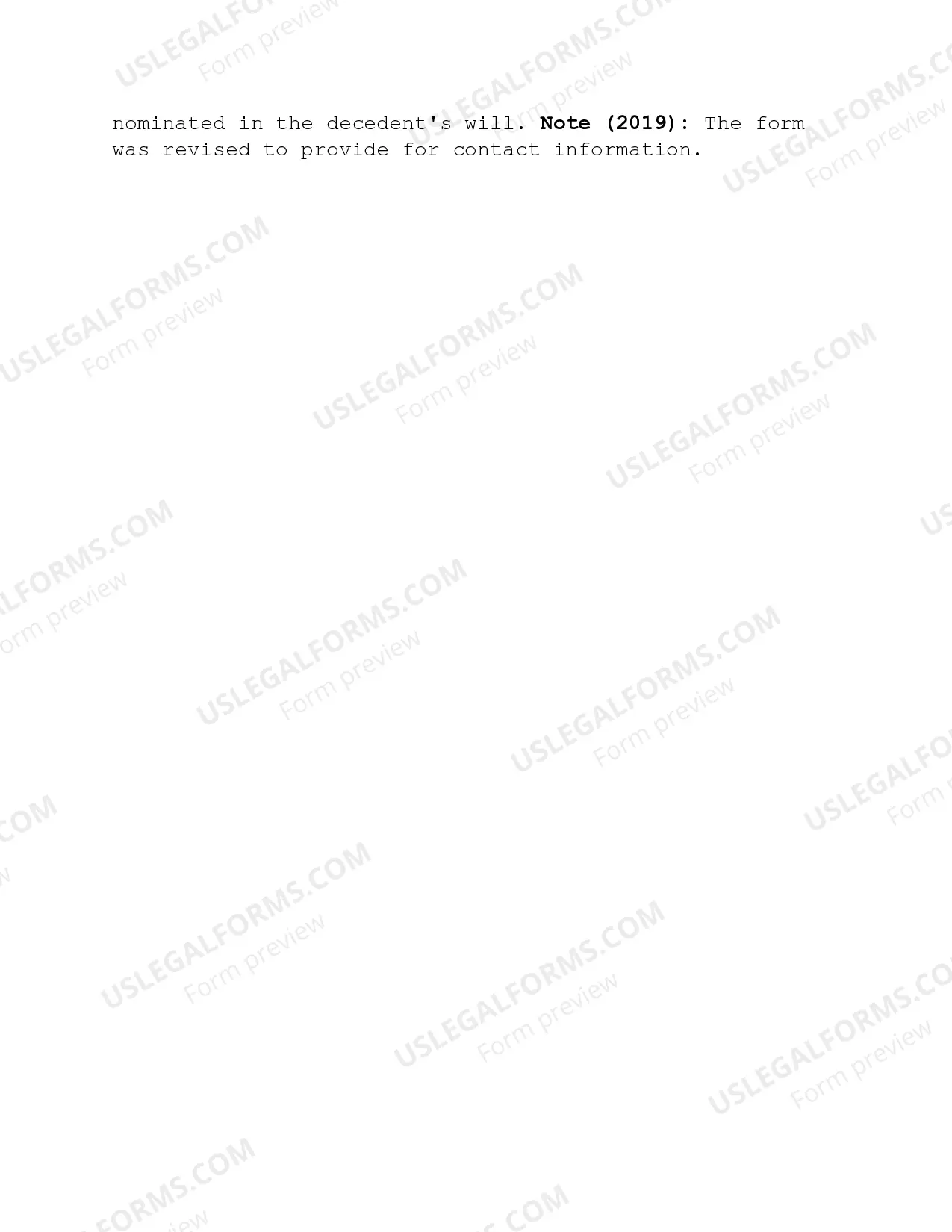 Preview Petition for Probate of Will and Appointment of Personal Representative