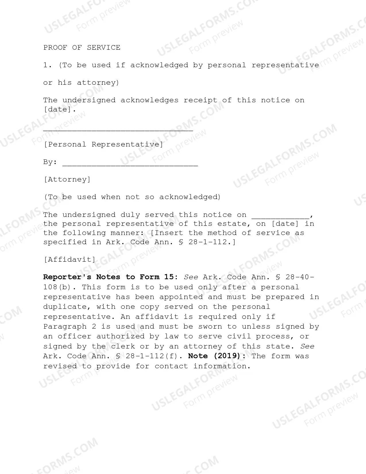 Preview Request for Special Notice of Hearing