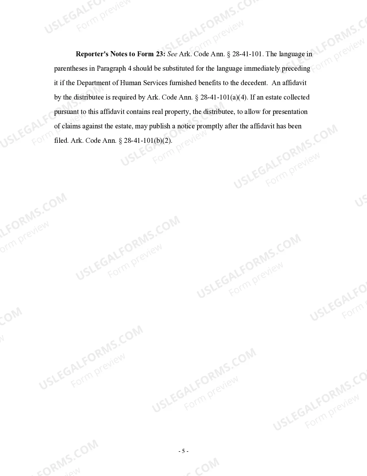 Preview Small Estate Affidavit for Estates under $100,000