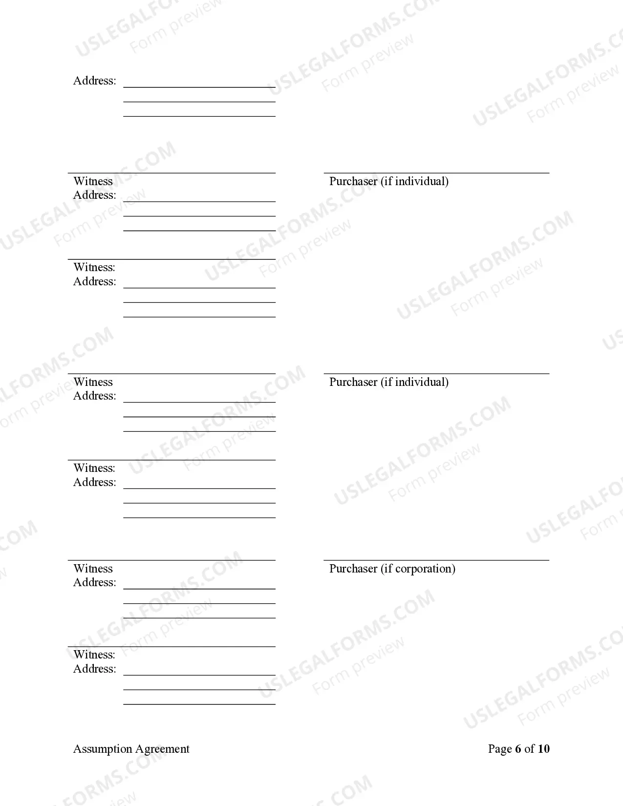 Preview Assumption Agreement of Mortgage and Release of Original Mortgagors