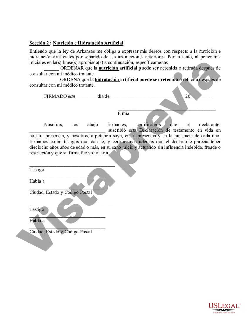 Preview Testamento vital y poder notarial duradero para atención médica