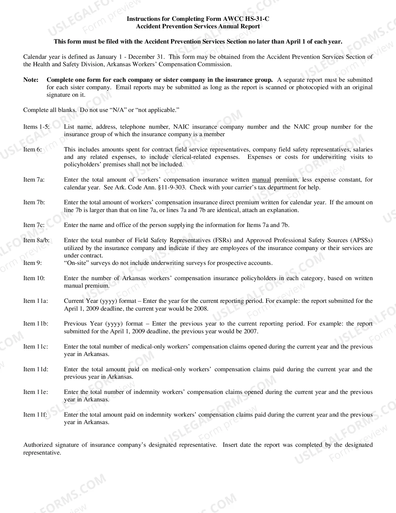 Preview Accident Prevention Services Annual Report