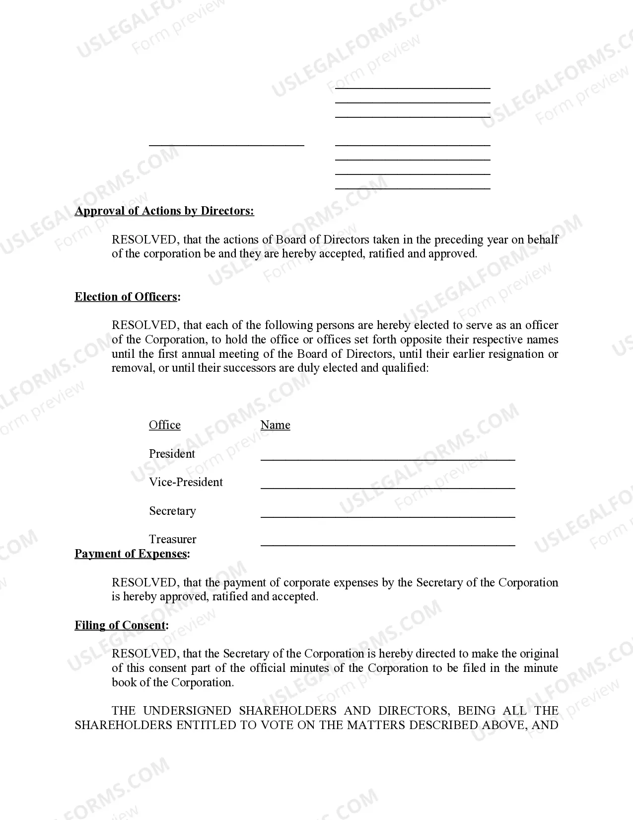 Preview Annual Minutes