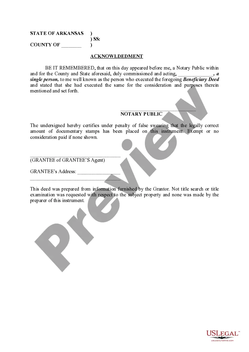 Preview Replacement Beneficiary Deed