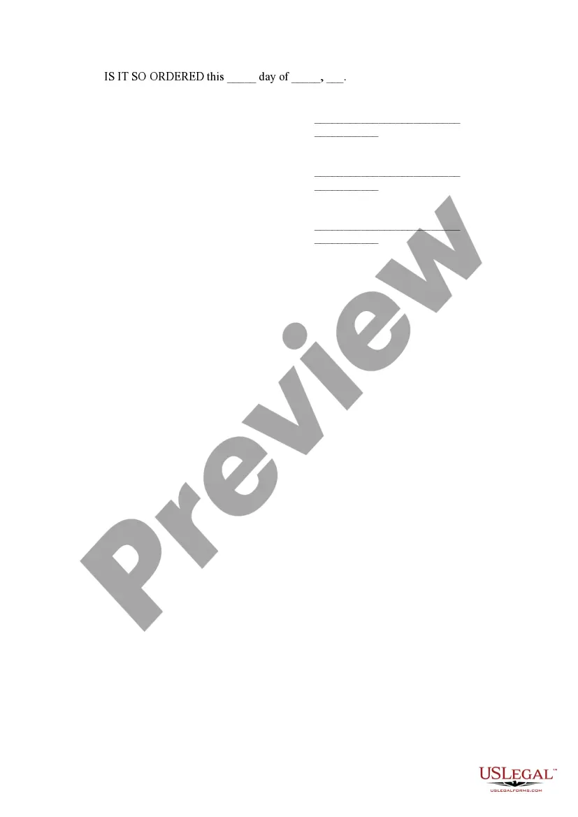 Preview Standing Restraining Order