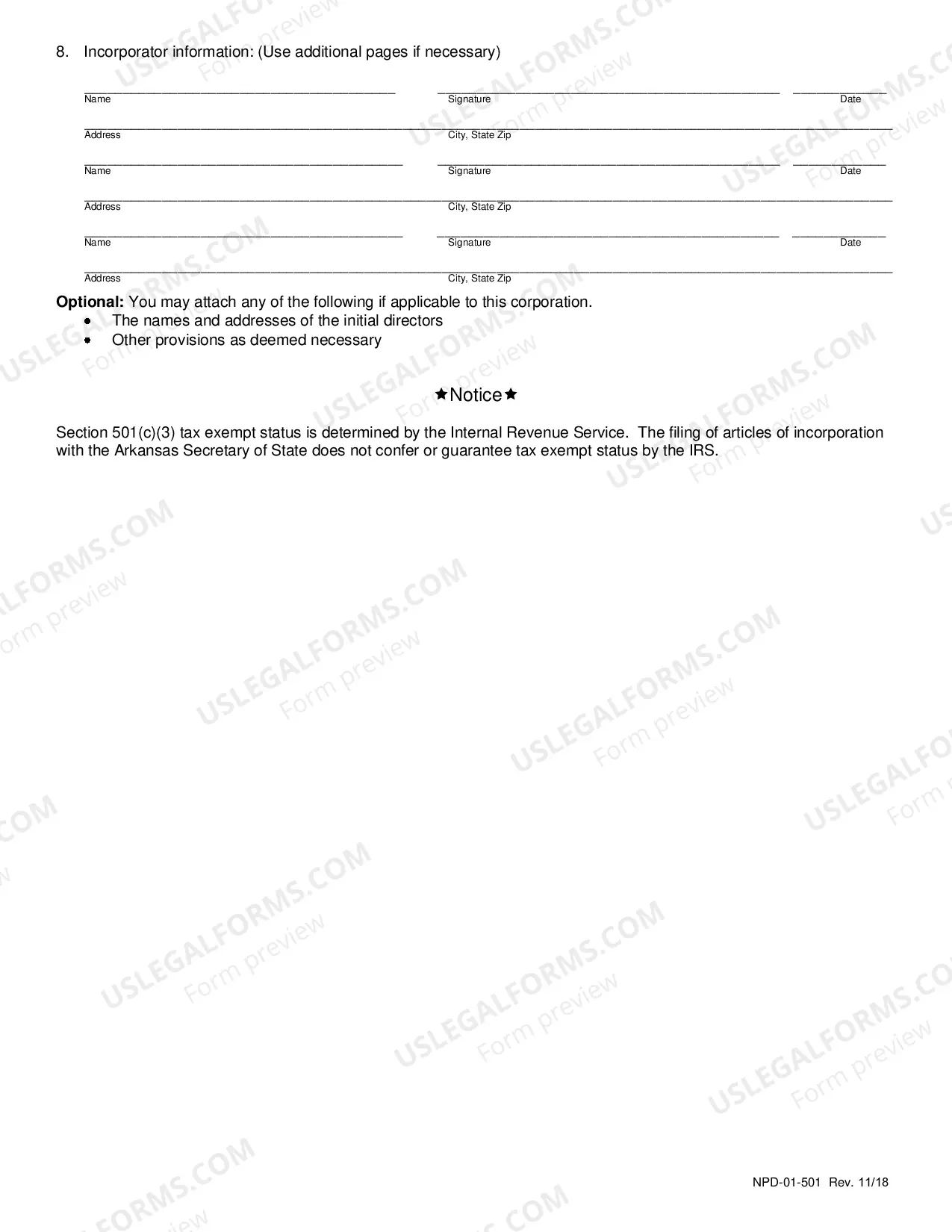 Preview Articles Of Incorporation Compliant Language