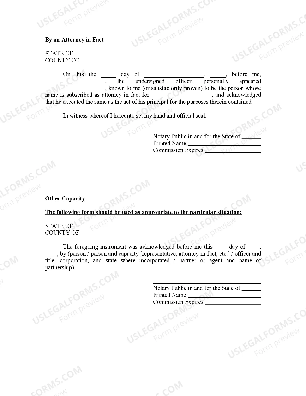 Preview Arkansas Oil and Gas Acknowledgment