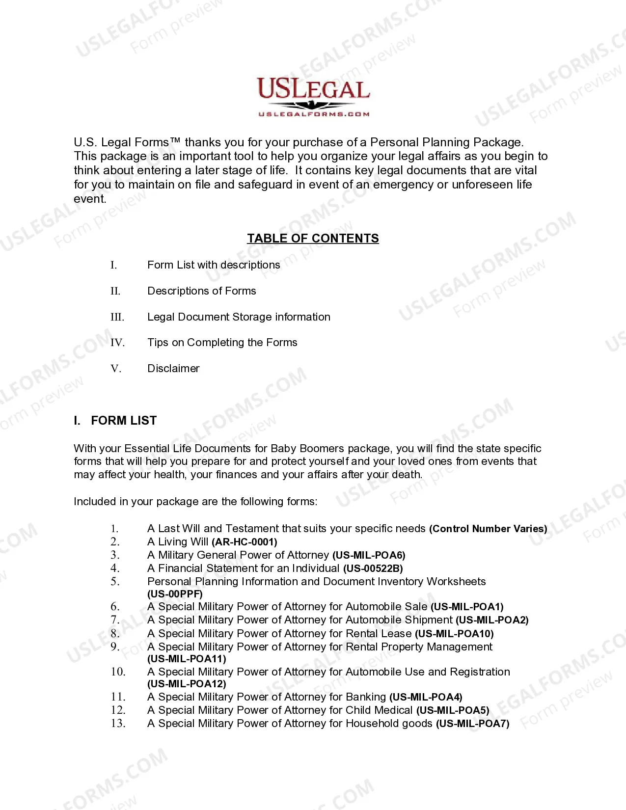 Preview Arkansas Essential Legal Life Documents for Military Personnel