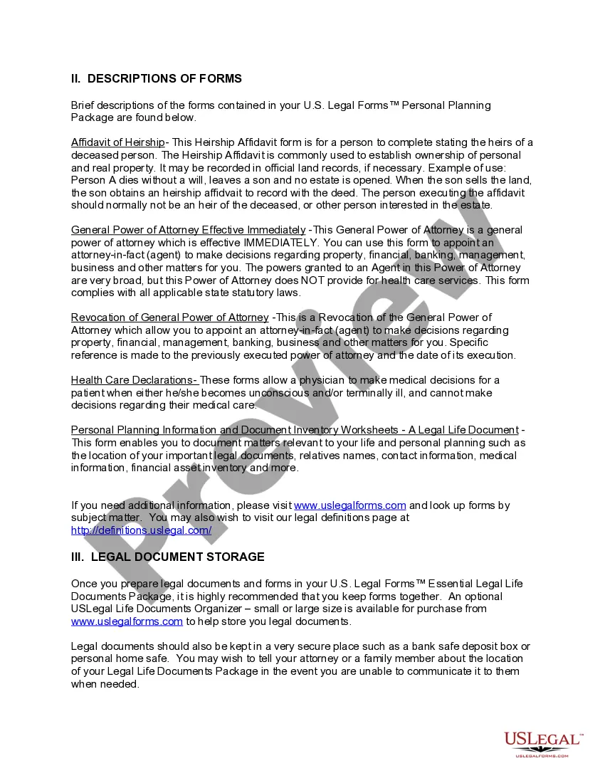 Preview Arkansas Newly Widowed Individuals Package