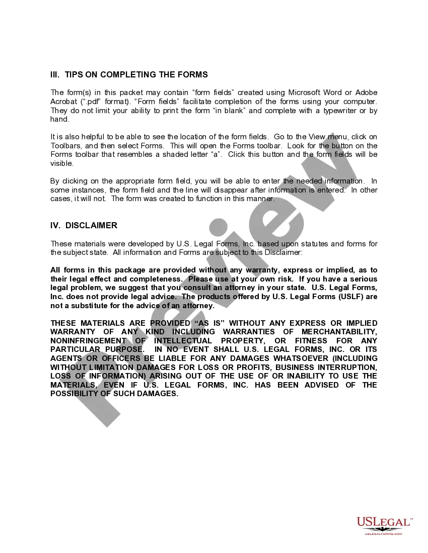 Preview Arkansas Construction or Mechanics Lien Package - Corporation