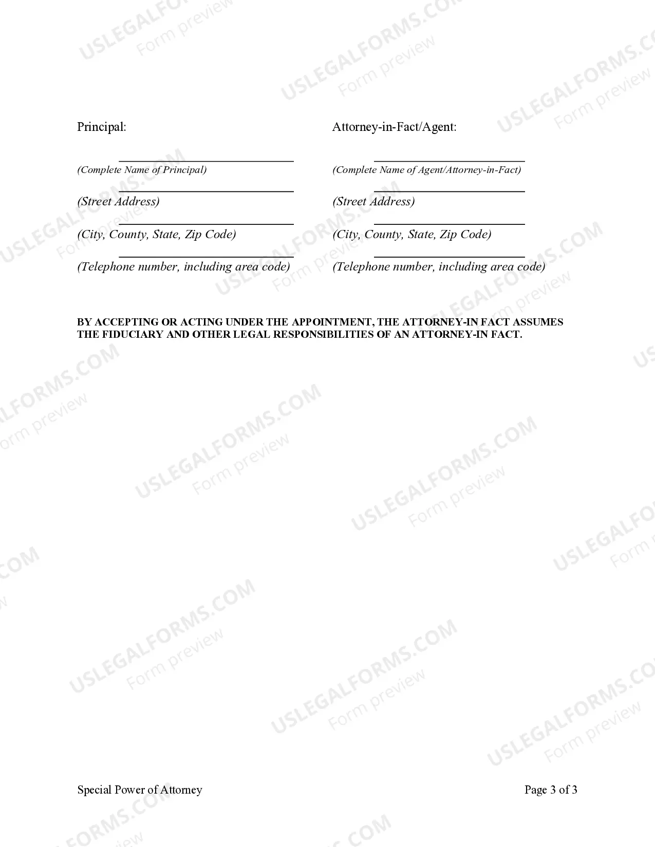 Preview Special or Limited Power of Attorney for Real Estate Sales Transaction By Seller