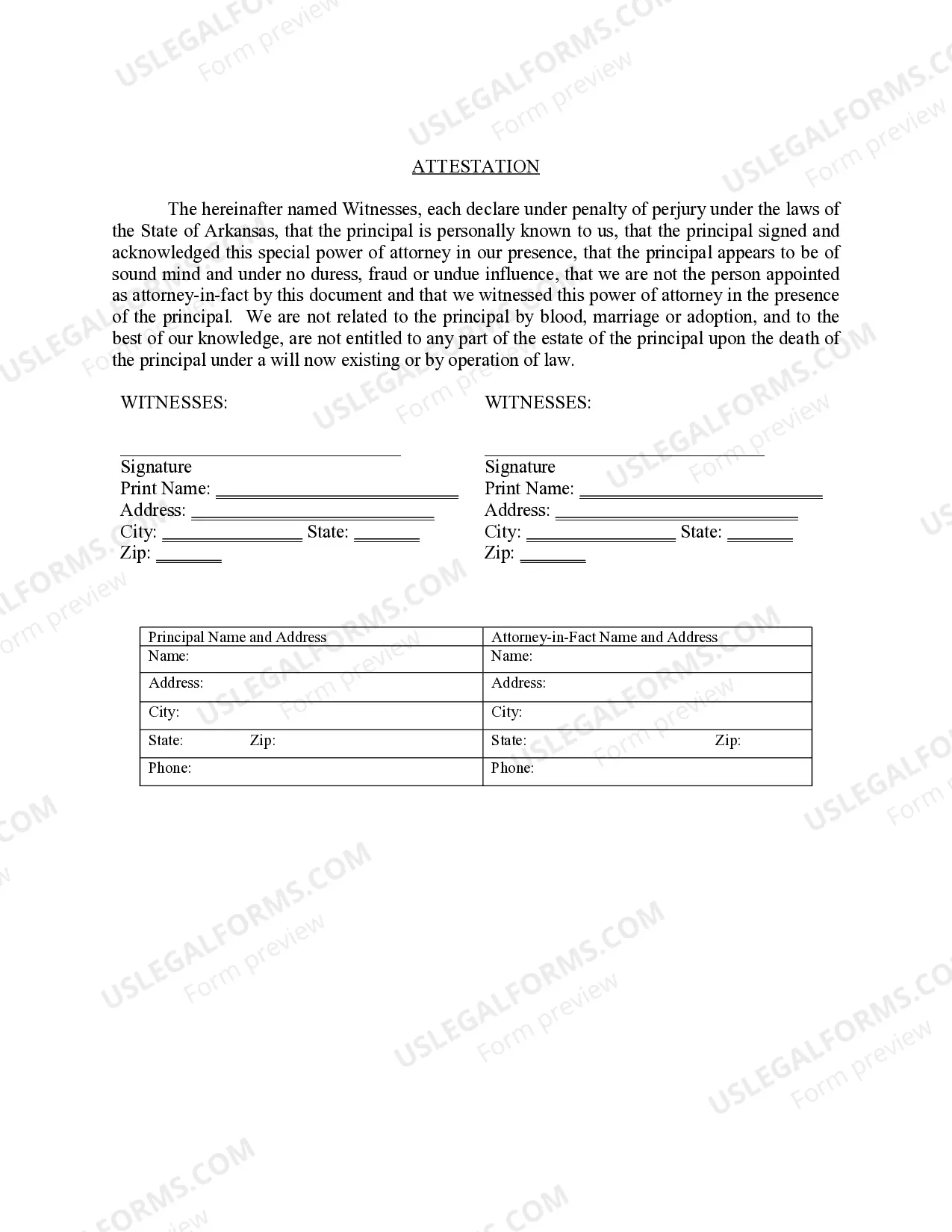 Preview Special Durable Power of Attorney for Bank Account Matters