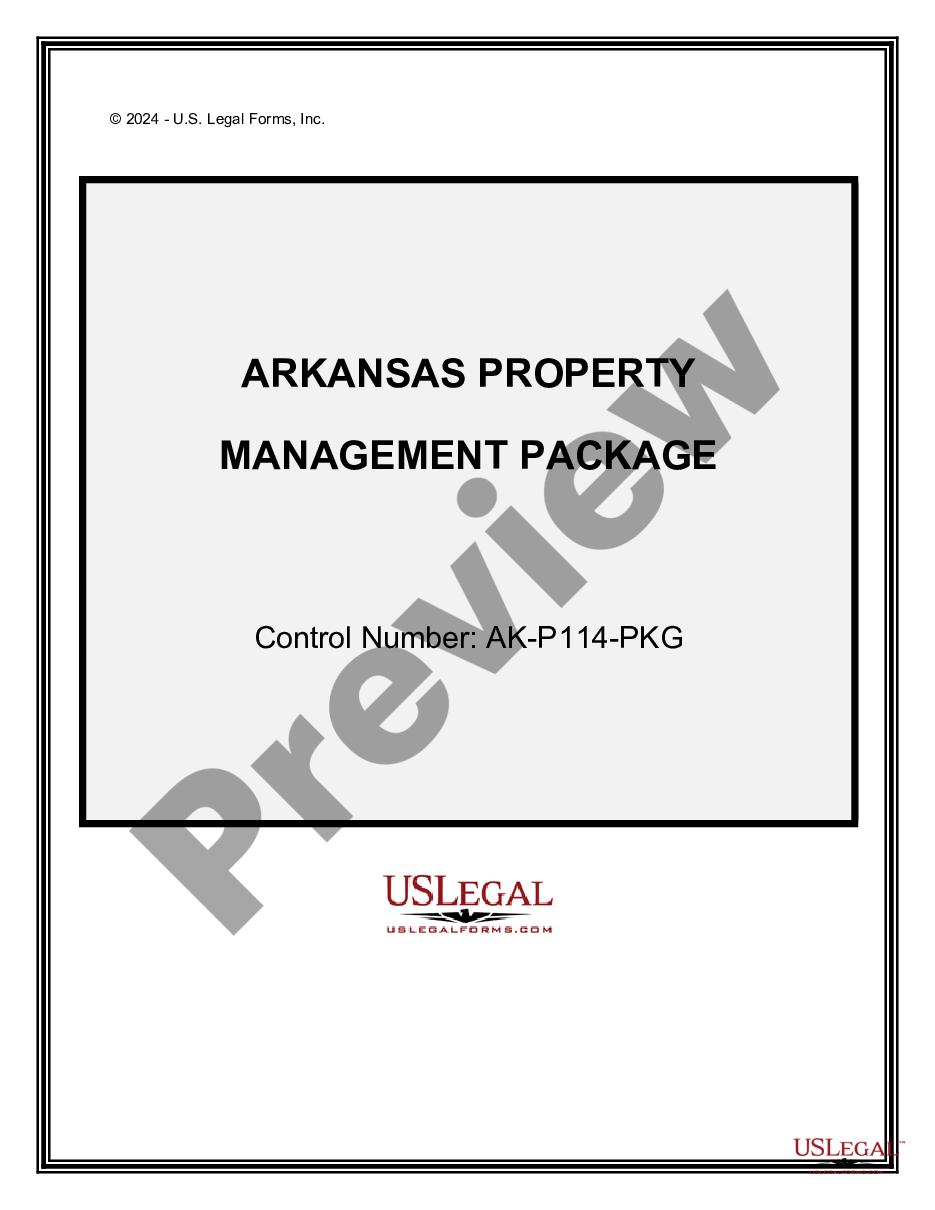 page 0 Arkansas Property Management Package preview