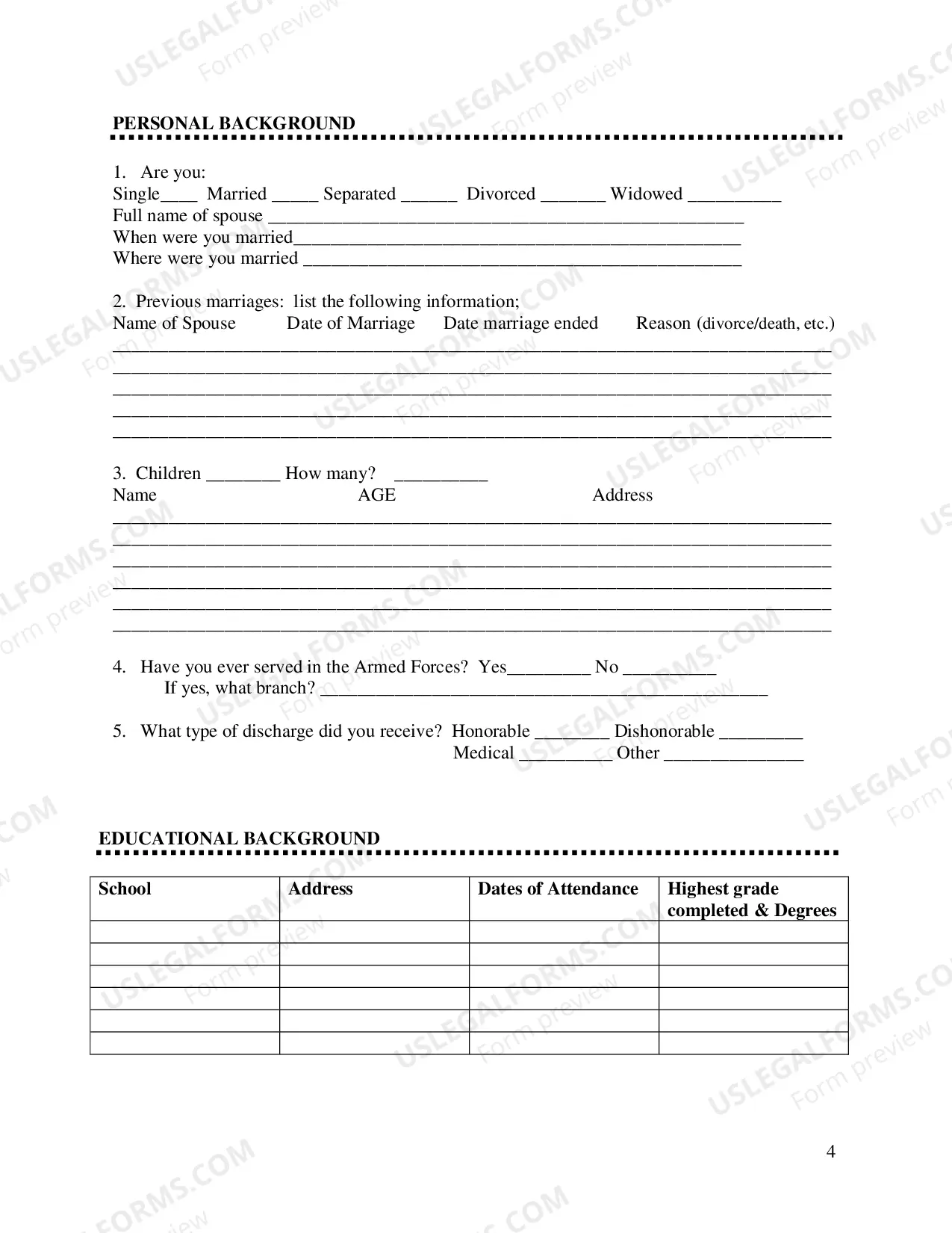 Preview Pardon Application