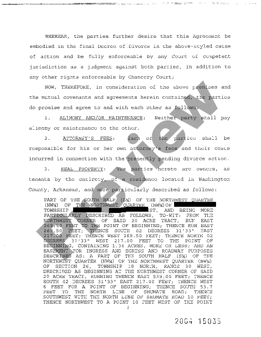 Preview A12 Property Settlement Agreement on Divorce with No Children