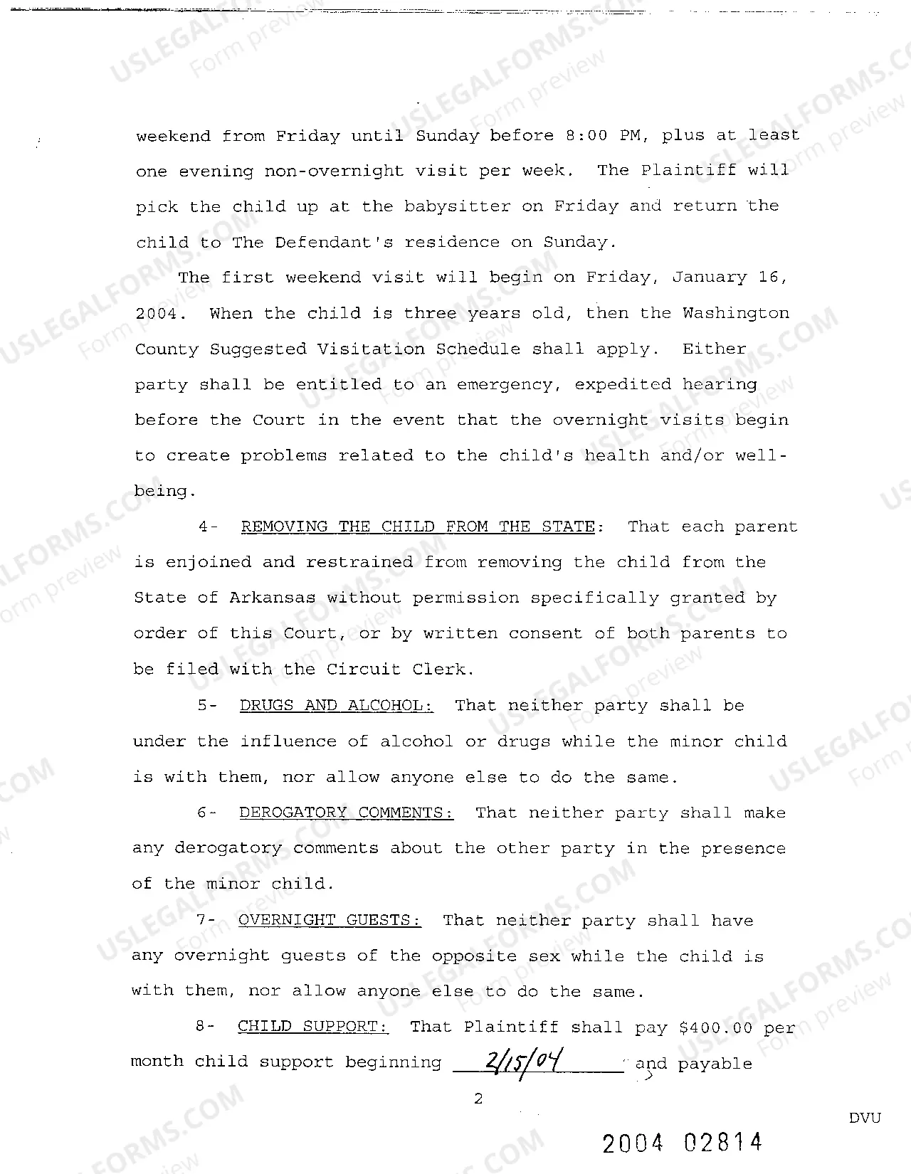 Preview A05 Agreed Order of Paternity