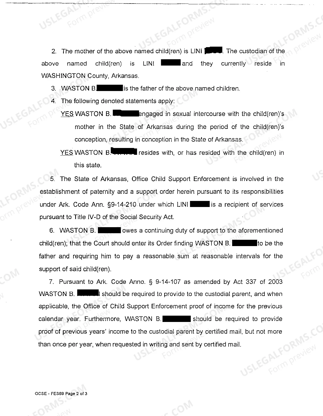 Preview A02 Paternity Complaint