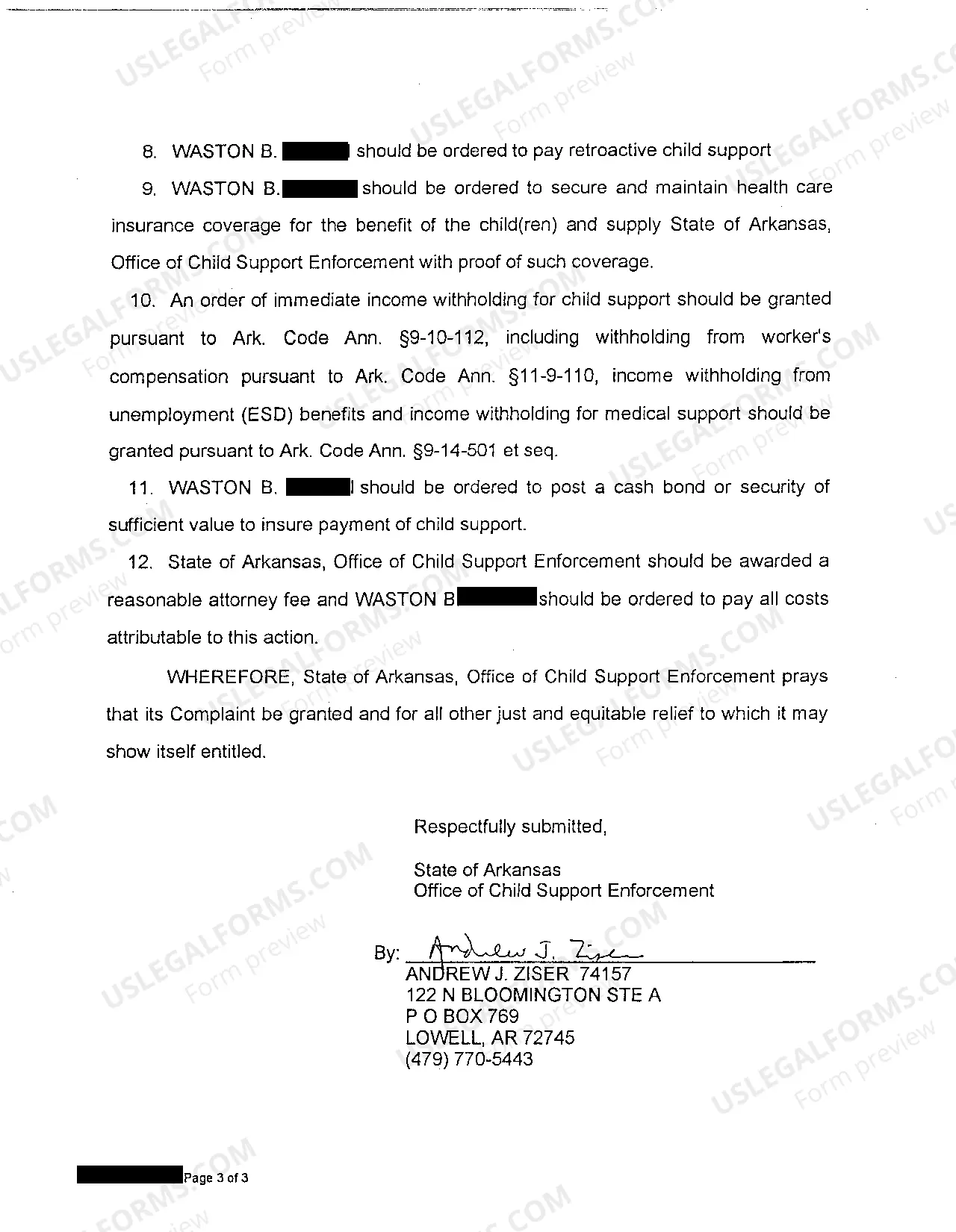 Preview A02 Paternity Complaint