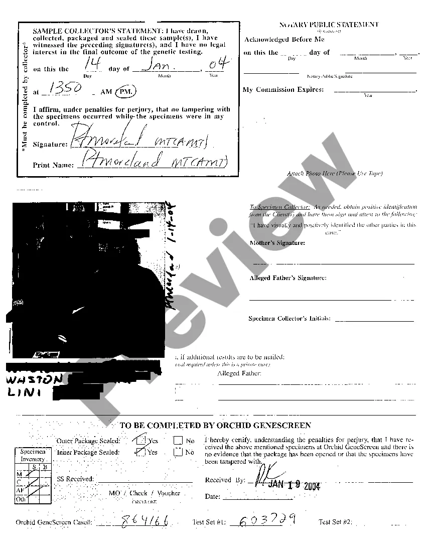 Get A05 Affidavit by Lab regarding Blood Test Preview A05 Affidavit by Lab regarding Blood Test