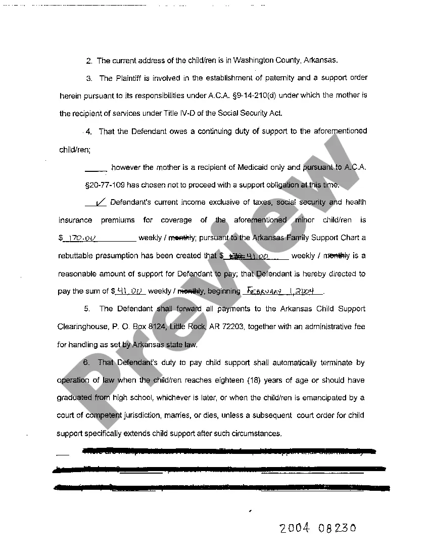 Preview A07 Judgment of Paternity