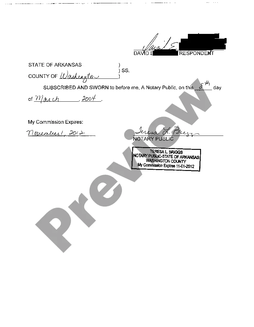 Preview A11 Affidavit of Personal Property Division