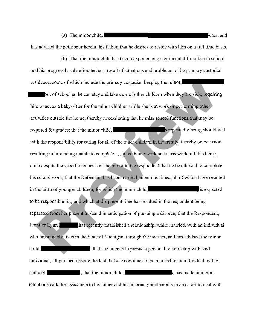 Get A02 Petition For Modification of Custody Preview A02 Petition For Modification of Custody