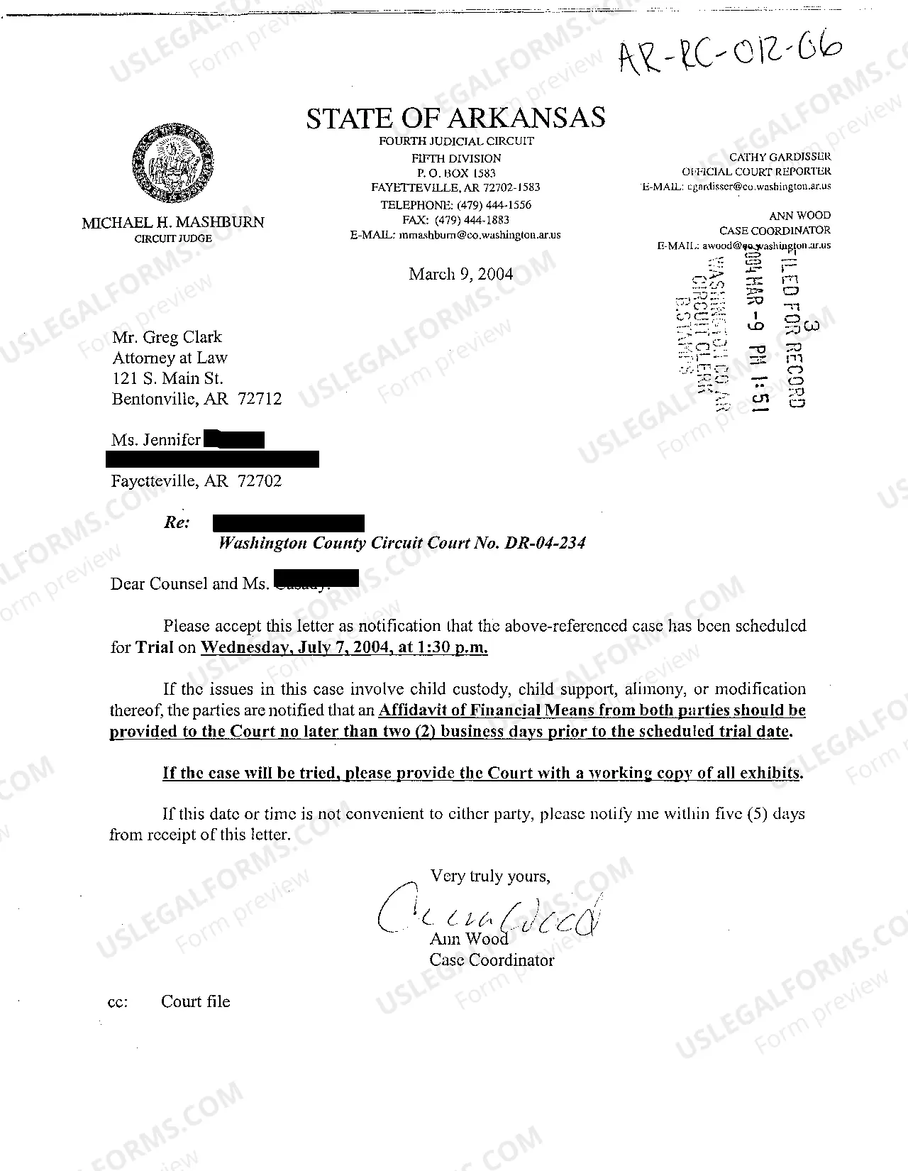 Preview A05 Answer to Petition for Modification of Custody