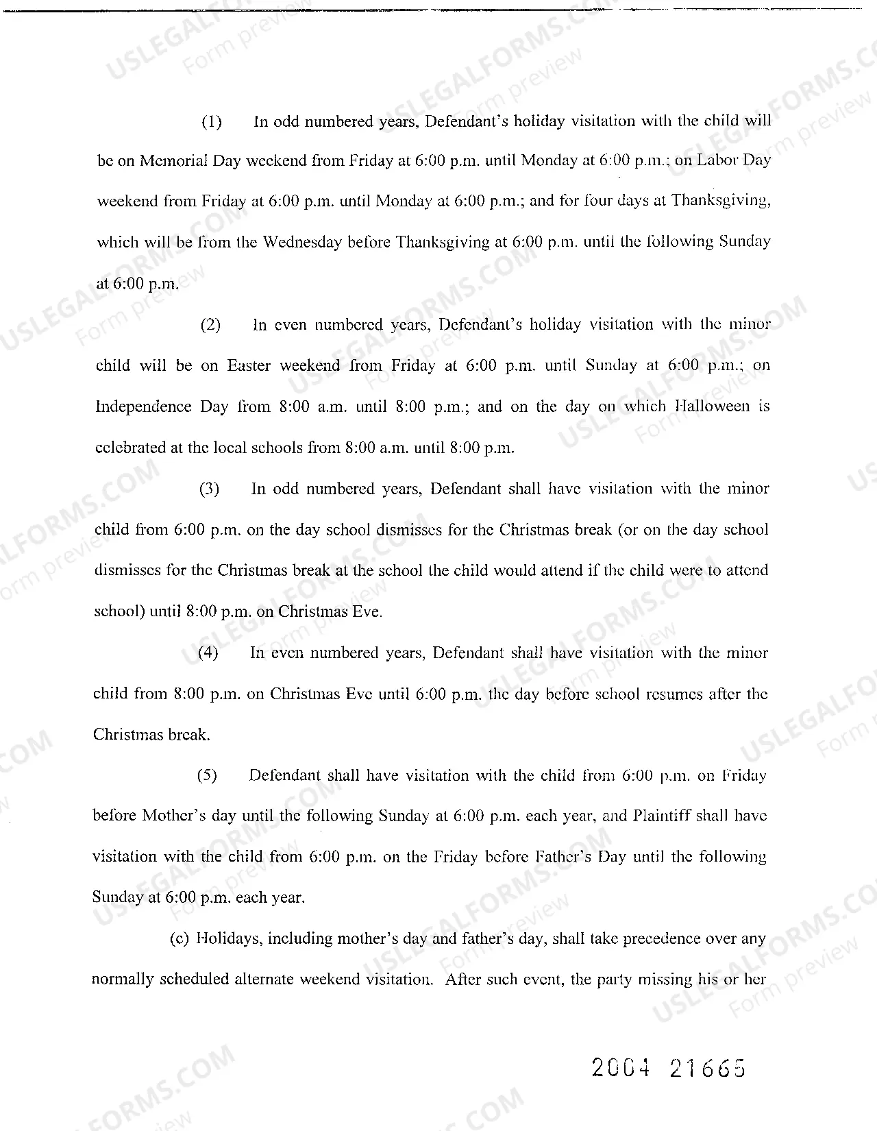 Preview A05 Answer to Petition for Modification of Custody