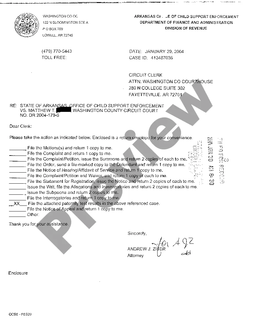 Preview A04 Letter scheduling hearing