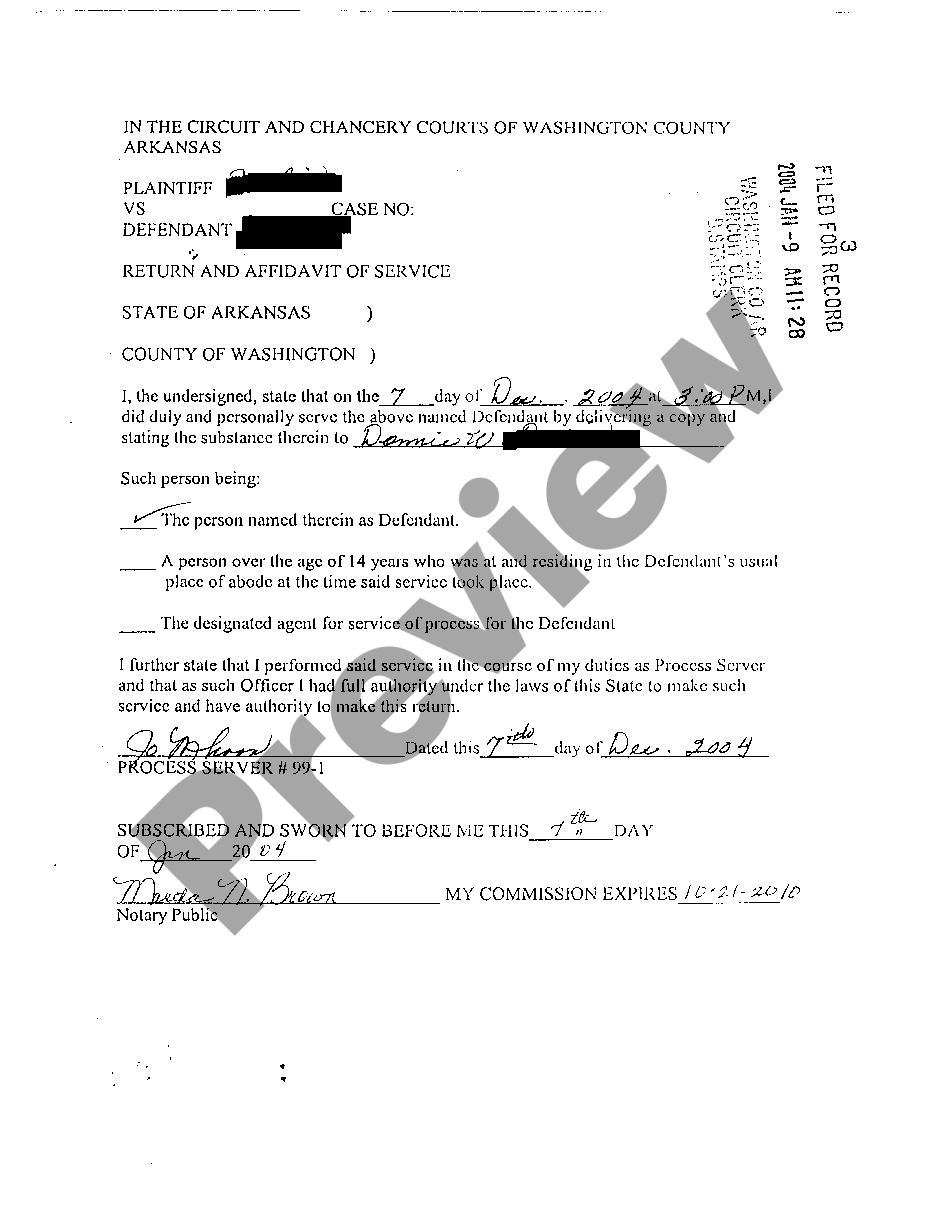 Arkansas Summons | US Legal Forms