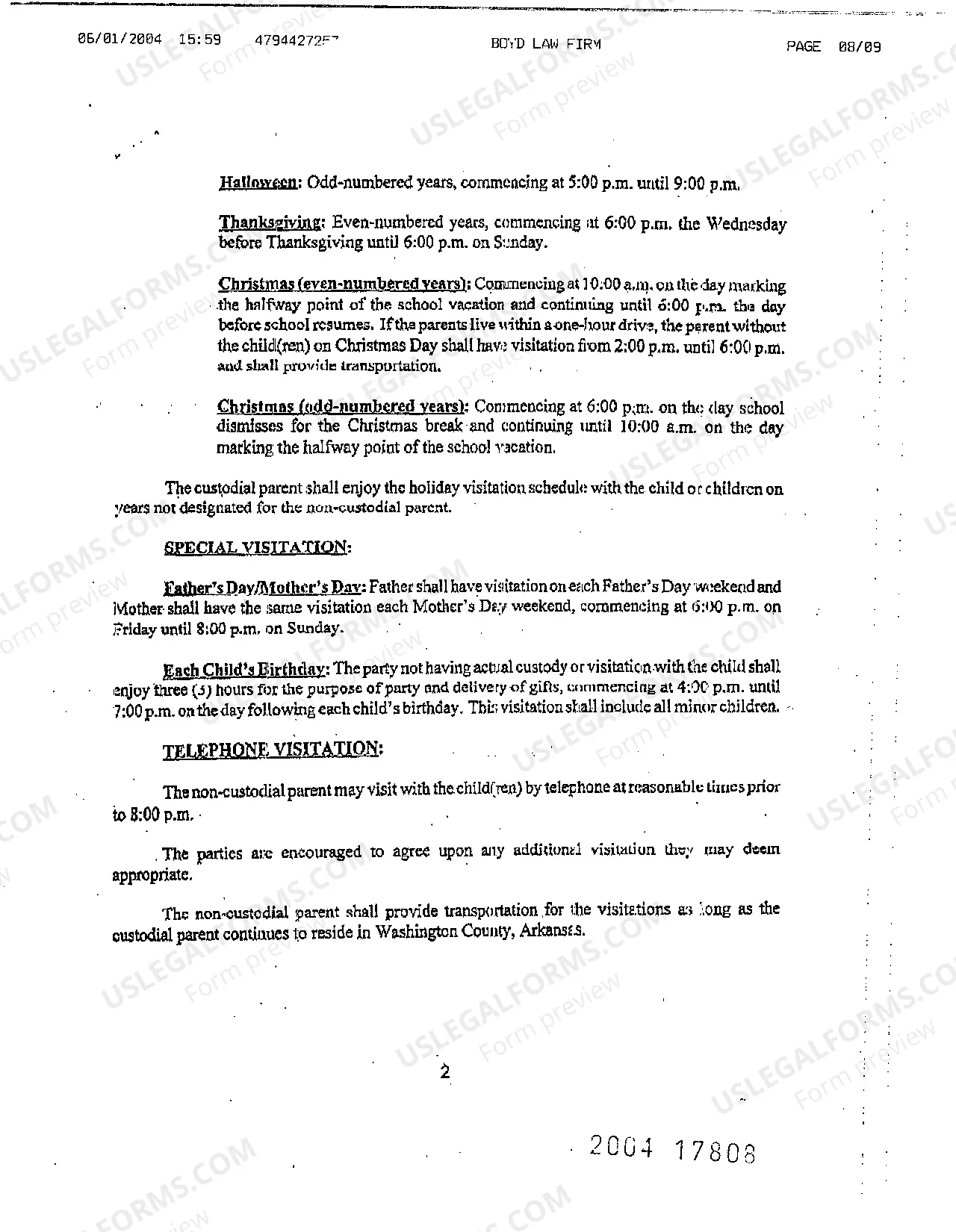 Preview A08 Decree of Divorce for Divorce with Children