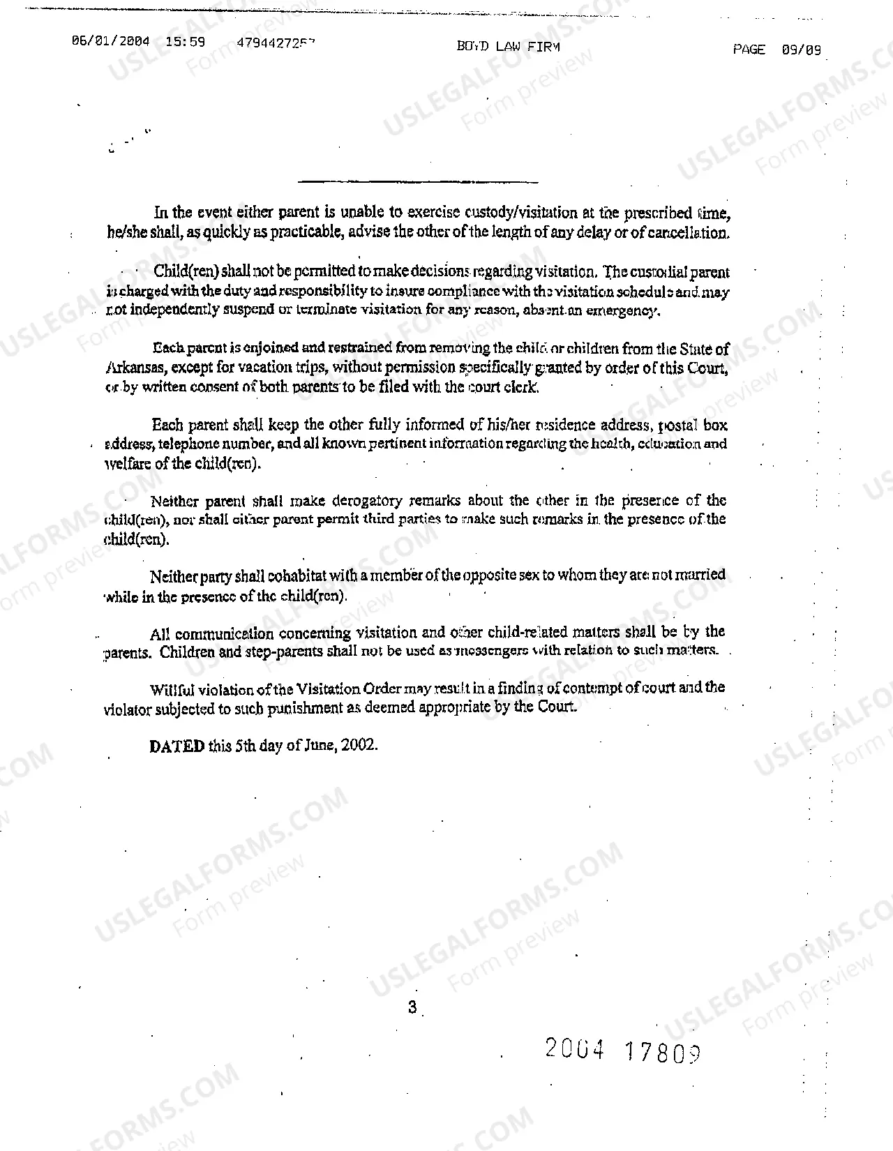 Preview A08 Decree of Divorce for Divorce with Children