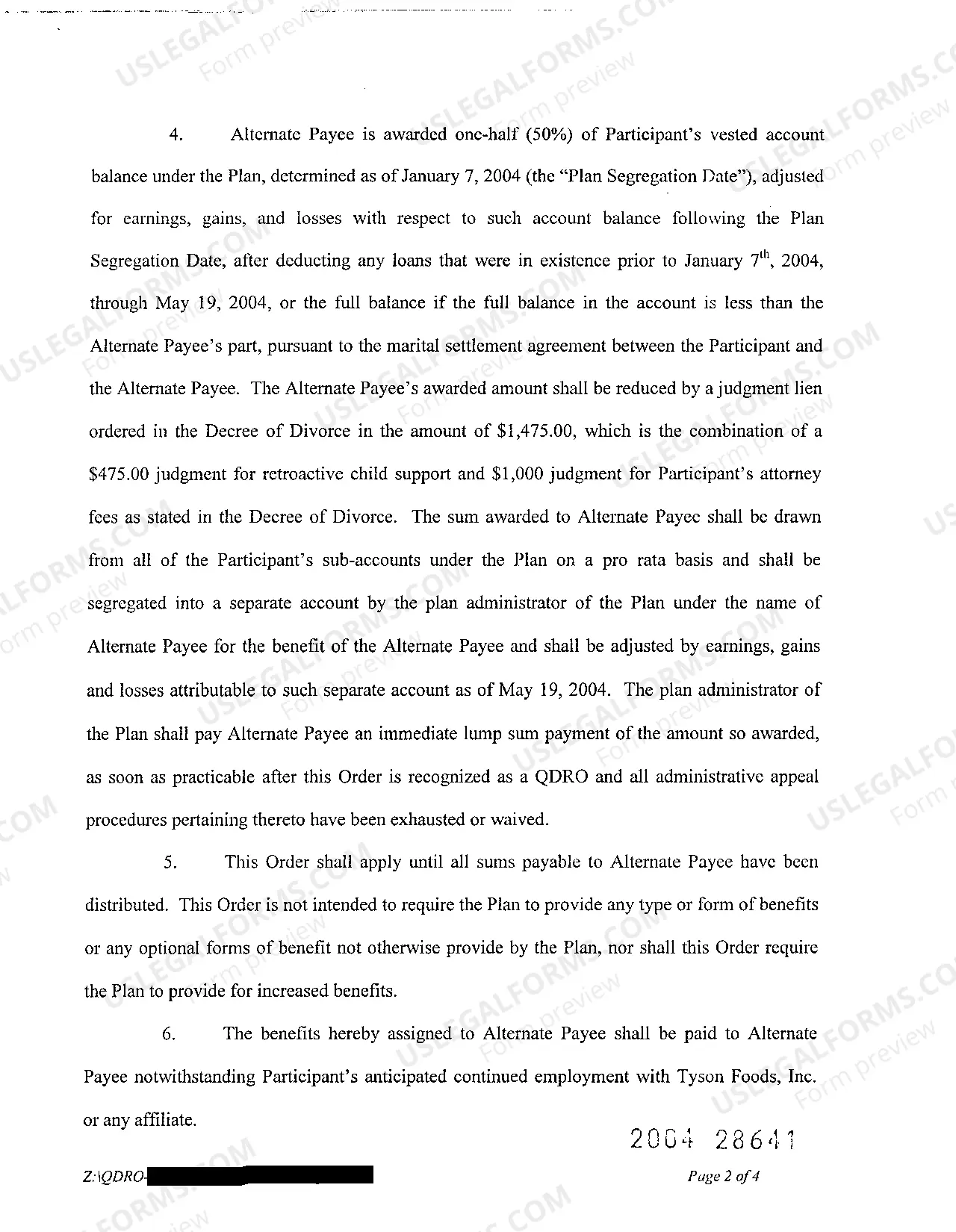Preview A10 Amended Domestic Relations Order