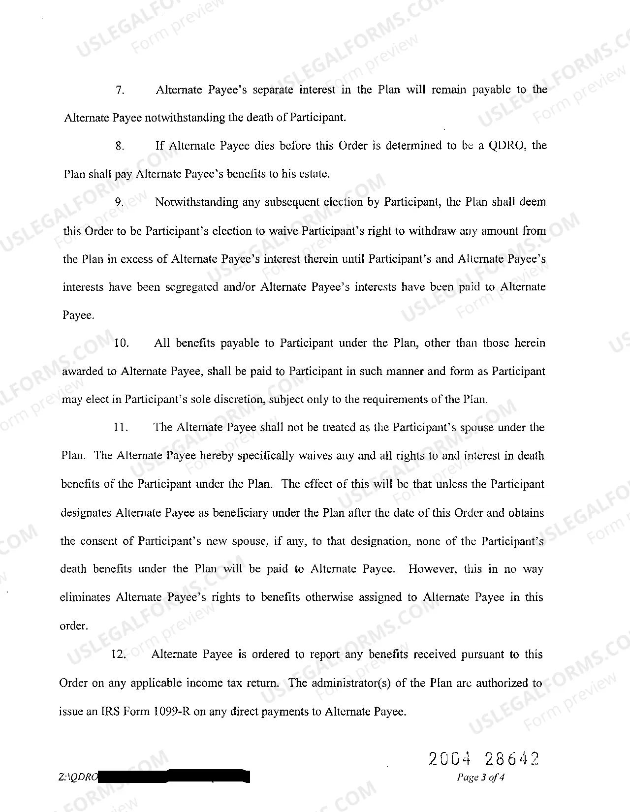 Preview A10 Amended Domestic Relations Order