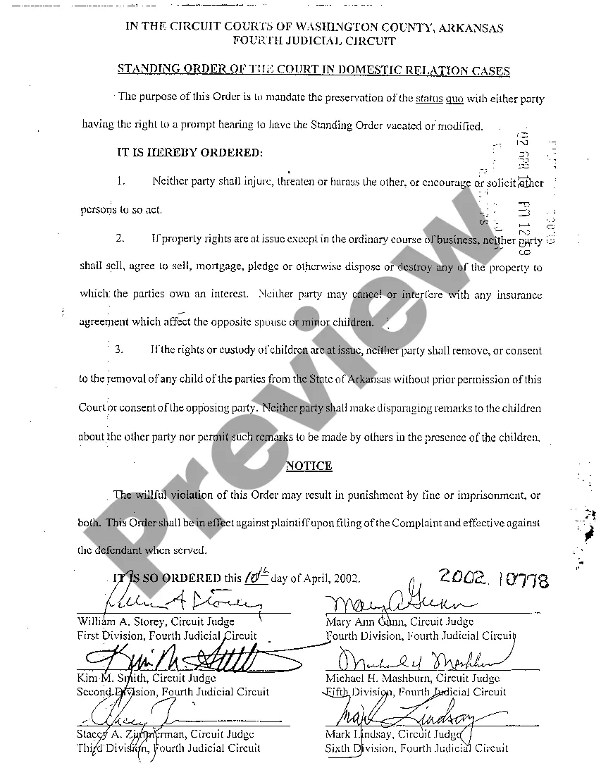 Preview A02 Complaint For Separate Maintenance with Children