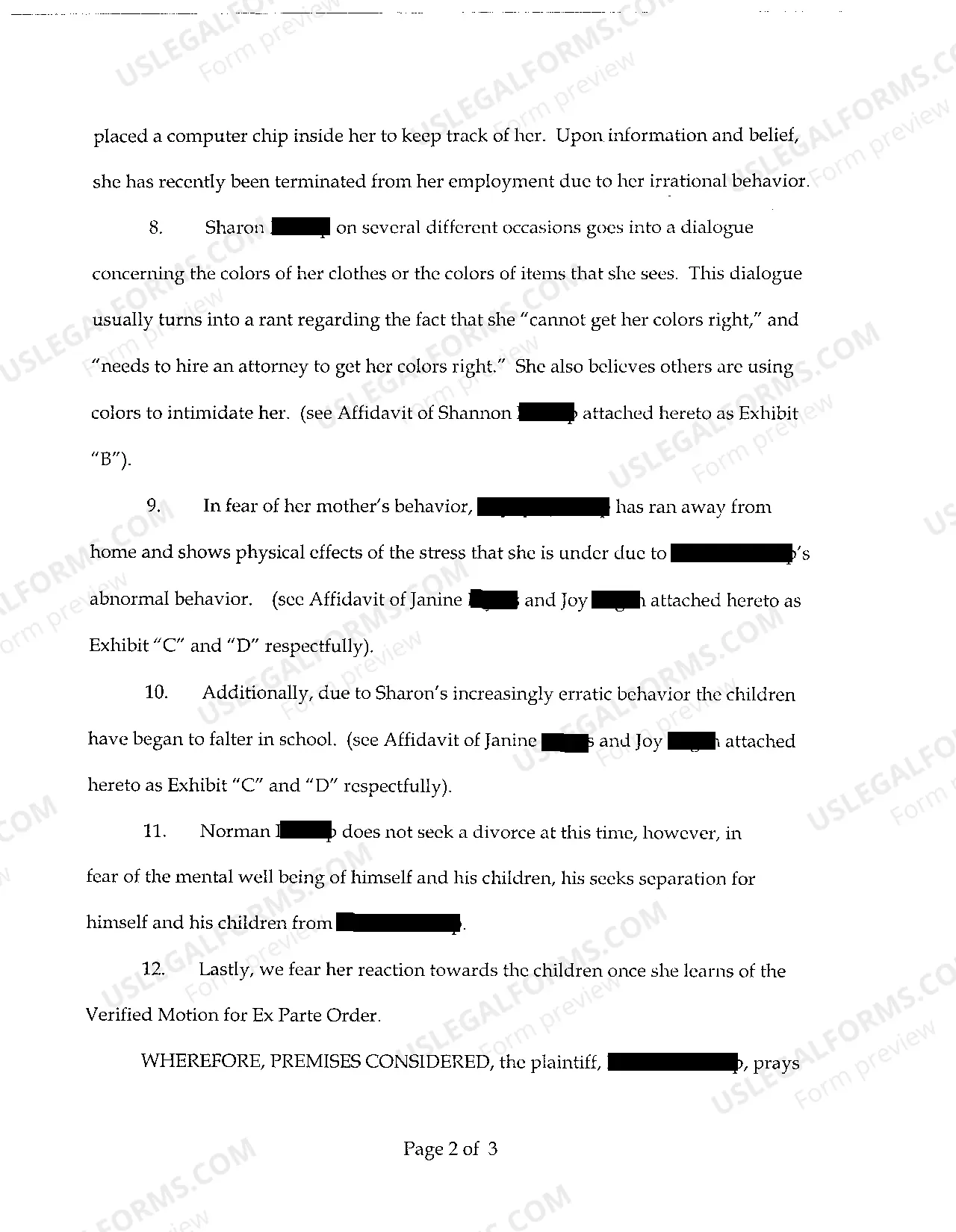 Preview A03 Verified Motion For Ex Parte Order