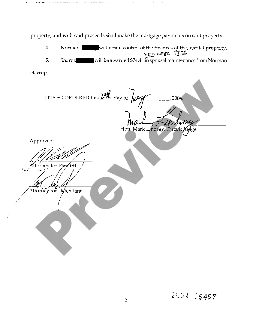 Get A07 Order on Complaint for Legal Separation with Children Preview A07 Order on Complaint for Legal Separation with Children