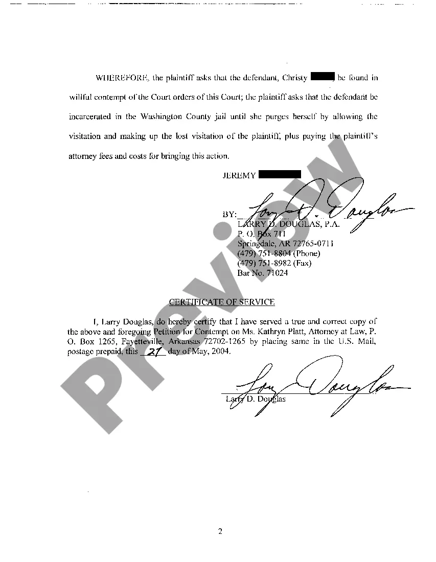 Get A15 Petition For Contempt Preview A15 Petition For Contempt